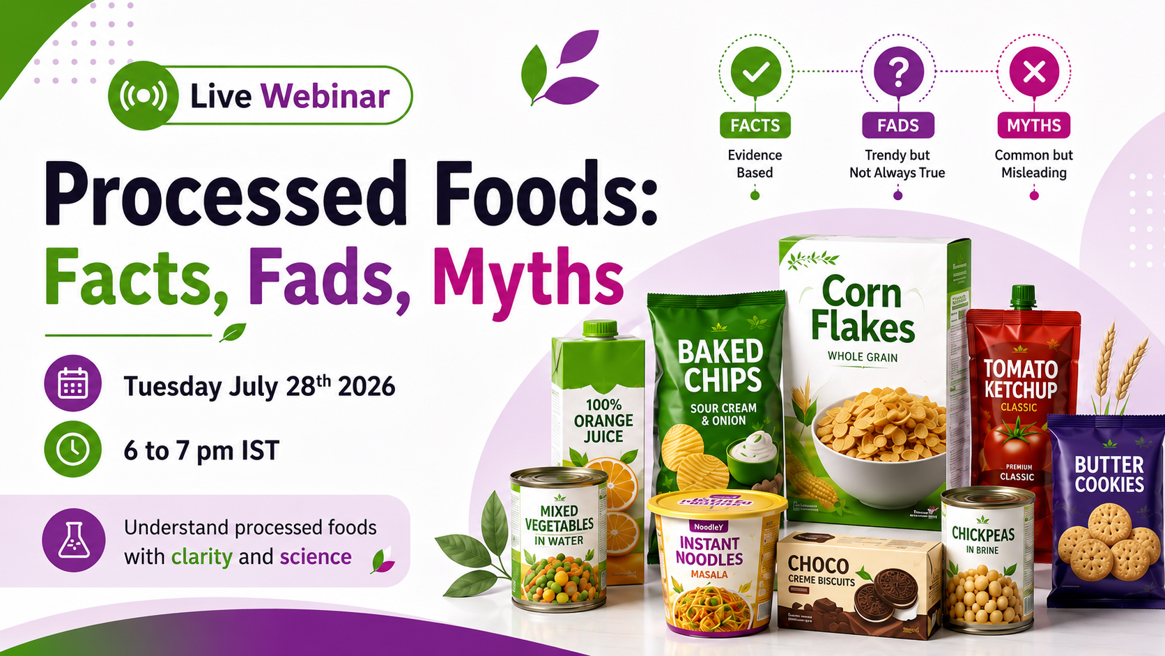Processed Foods: Facts, Fads, Myths