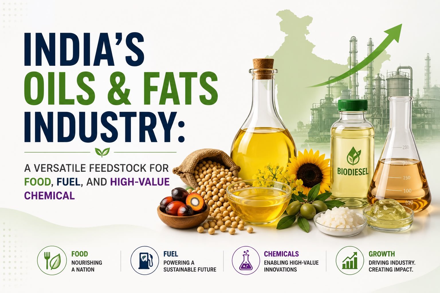 India’s Oils & Fats Industry: A Versatile Feedstock for Food, Fuel, and High-Value Chemical